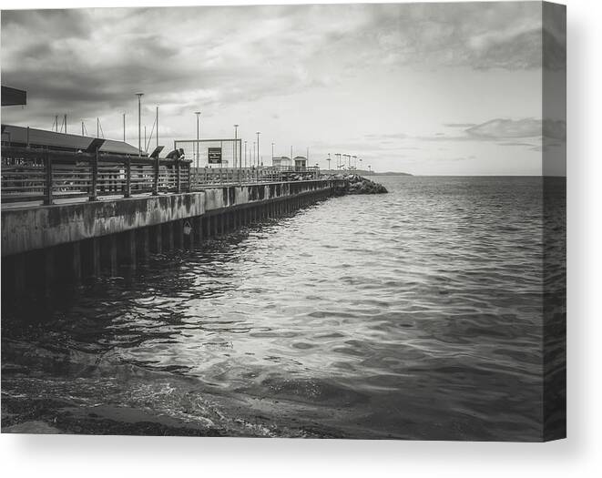 Sea Canvas Print featuring the photograph Morning Fog by Anamar Pictures