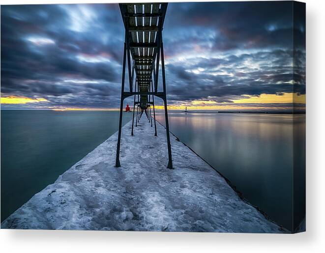 Lighthouse Canvas Print featuring the photograph Morning Light by Brad Bellisle