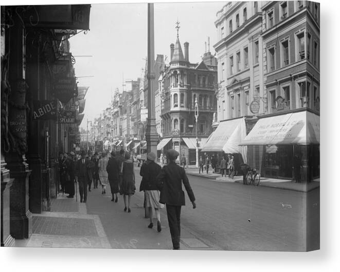 England Canvas Print featuring the photograph Old Bond Street by General Photographic Agency