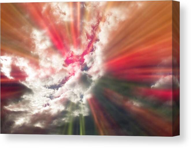Light Canvas Print featuring the digital art One Day by Allen Nice-Webb
