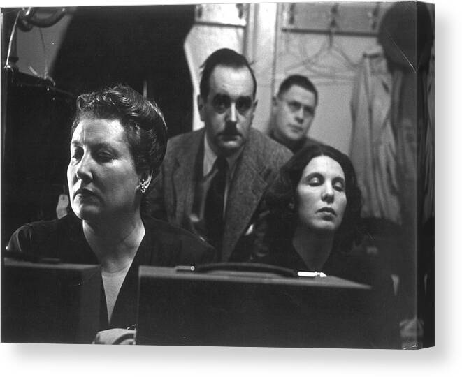New York City Canvas Print featuring the photograph Opera Singers Helen Traubel and Herta Glaz by W. Eugene Smith