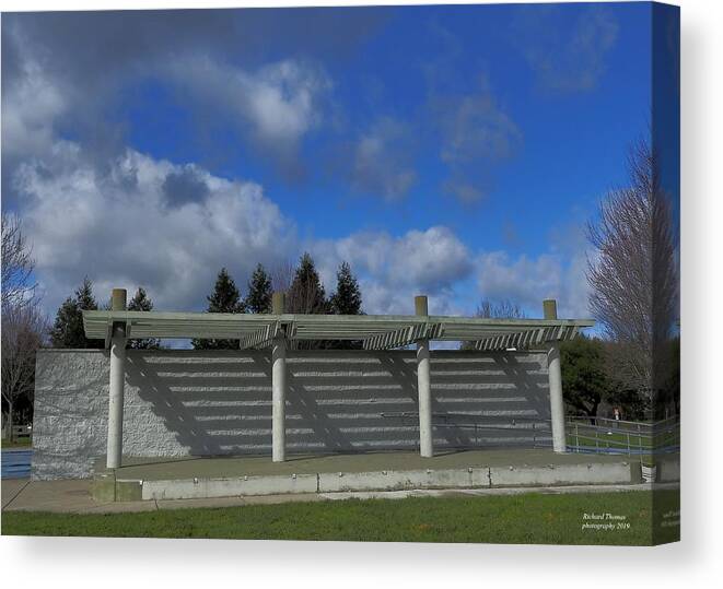 Landscape Canvas Print featuring the photograph Performance Stage by Richard Thomas