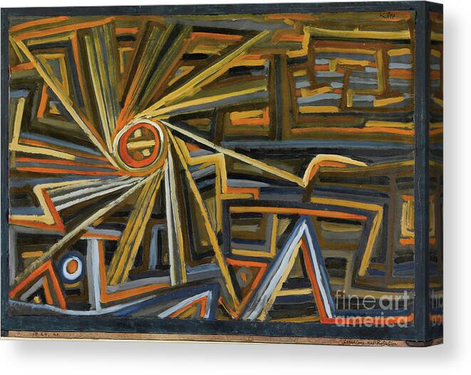 Oil On Paper Canvas Print featuring the drawing Rayonnement Et Rotation by Heritage Images