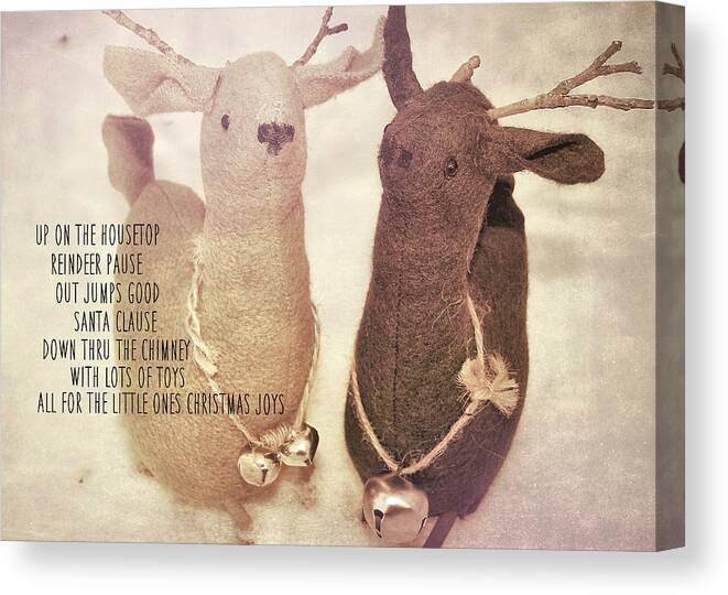 All Canvas Print featuring the photograph REINDEER JOYS quote by JAMART Photography