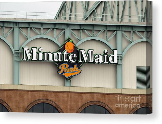 Minute Maid Park Canvas Print featuring the photograph Rockies V Astros by Ronald Martinez