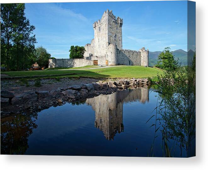 Killarney Canvas Print featuring the photograph Ross Castle by Wade Aiken