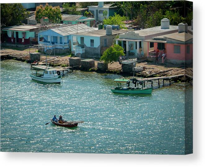 Tourism Canvas Print featuring the photograph Row Row Row Your Boat by Laura Hedien