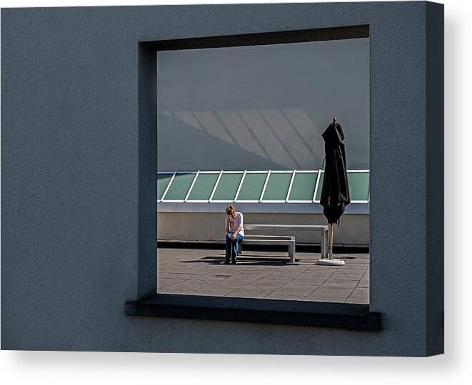 Everyday Canvas Print featuring the photograph Sadness In The Sun by Lus Joosten