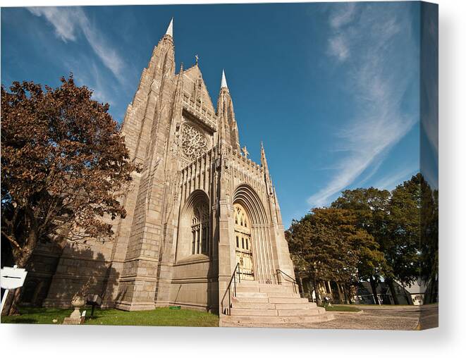 Tranquility Canvas Print featuring the photograph Saint Marys Church by Fabio Canhim
