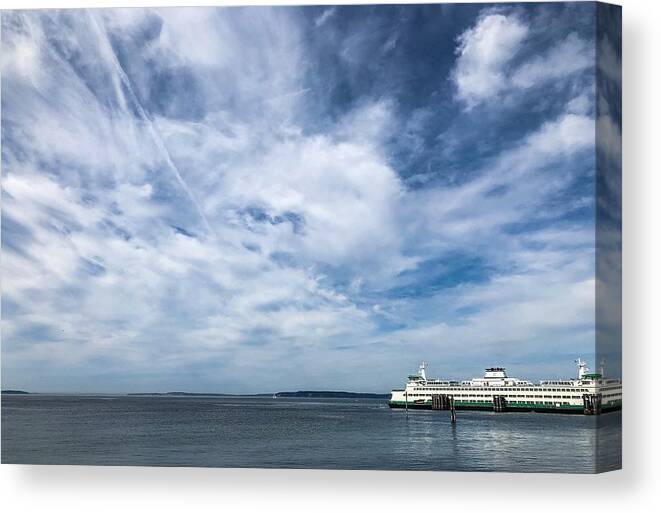 Sea Canvas Print featuring the photograph Sea Road by Anamar Pictures
