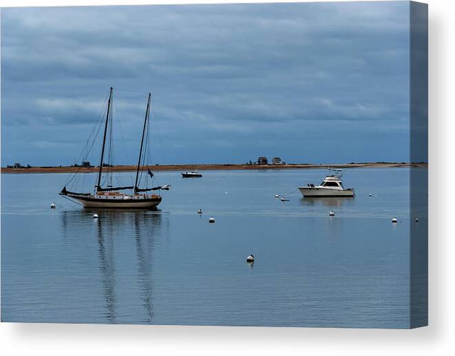 Small Sailing Vessels Cape Cod Canvas Print featuring the photograph Small Sailing Vessels Cape Cod by Anthony Paladino