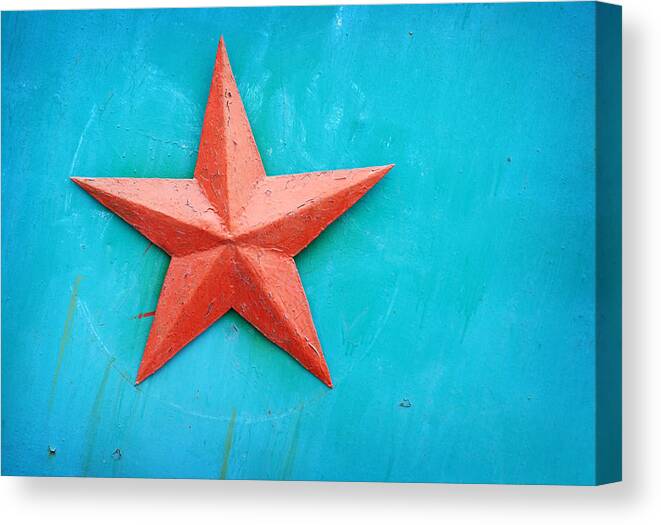 Metal Canvas Print featuring the photograph Star by Savushkin