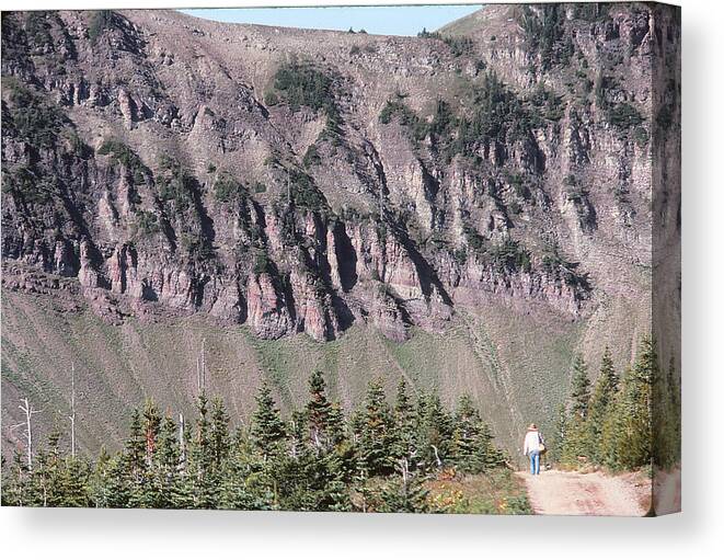 Mountains Canvas Print featuring the photograph Stroll by Marty Klar