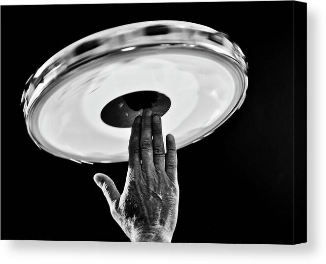 People Canvas Print featuring the photograph Tambourine by Levi Bianco