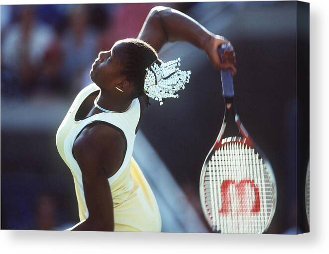 Tennis Canvas Print featuring the photograph Tennis Us Open 1999 by Mark Sandten