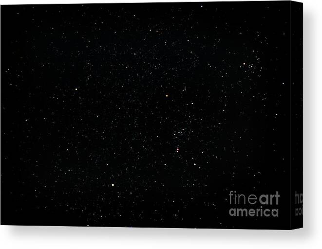 Orion Constellation Canvas Print featuring the photograph The Constellation Of Orion by John Sanford/science Photo Library