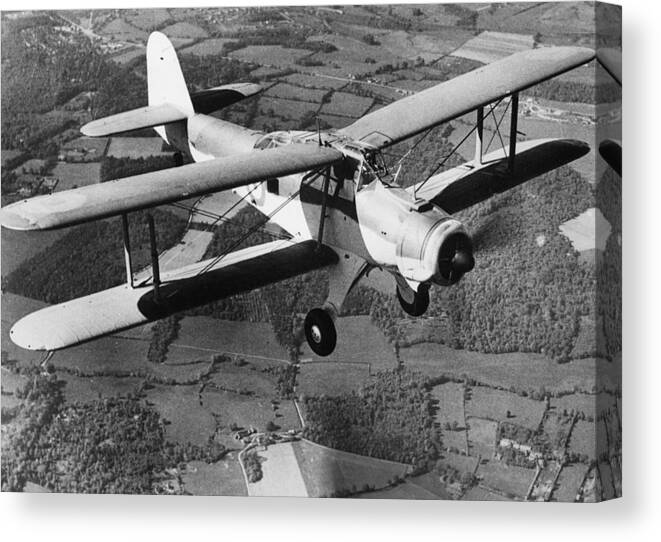 Military Airplane Canvas Print featuring the photograph The Fairey Albercore by Fox Photos