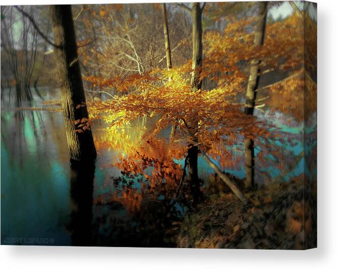 Fall Canvas Print featuring the photograph The Golden Bough by Jerry LoFaro