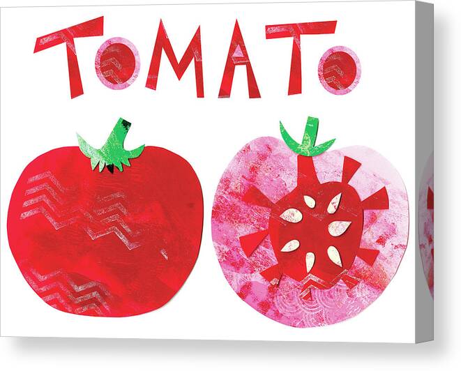 Tomato Canvas Print featuring the painting Tomato by Summer Tali Hilty