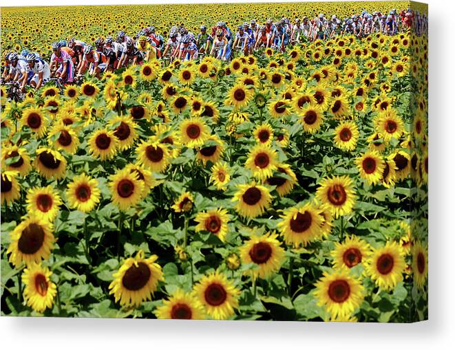 Vatan Canvas Print featuring the photograph Tour De France 2009 Stage Eleven by Jasper Juinen