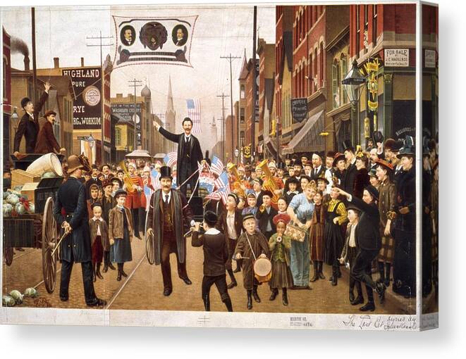 Marching Canvas Print featuring the photograph Union Parade by Mpi
