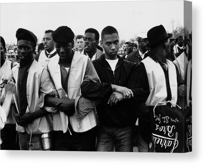 Crowd Canvas Print featuring the photograph Voting Rights March by William Lovelace