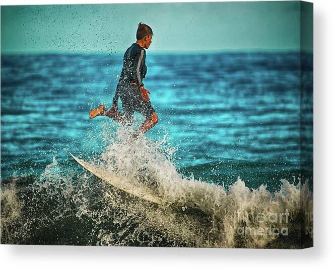 Beach Canvas Print featuring the photograph We Have Lift Off by Eye Olating Images