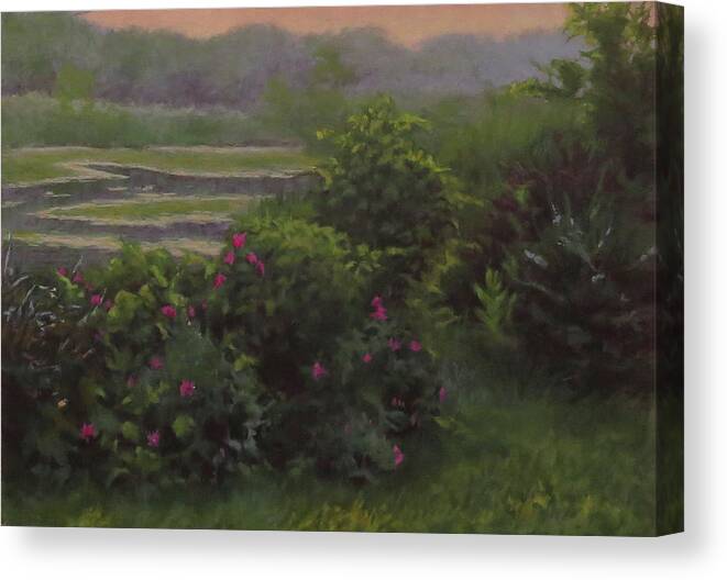 Wetlands Canvas Print featuring the painting Wetlands by Rusty Frentner
