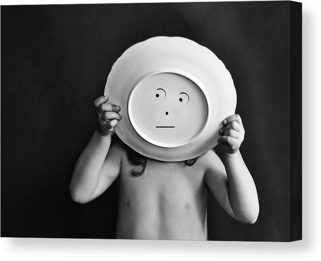 Humour Canvas Print featuring the photograph Why So Serious ? by Monique