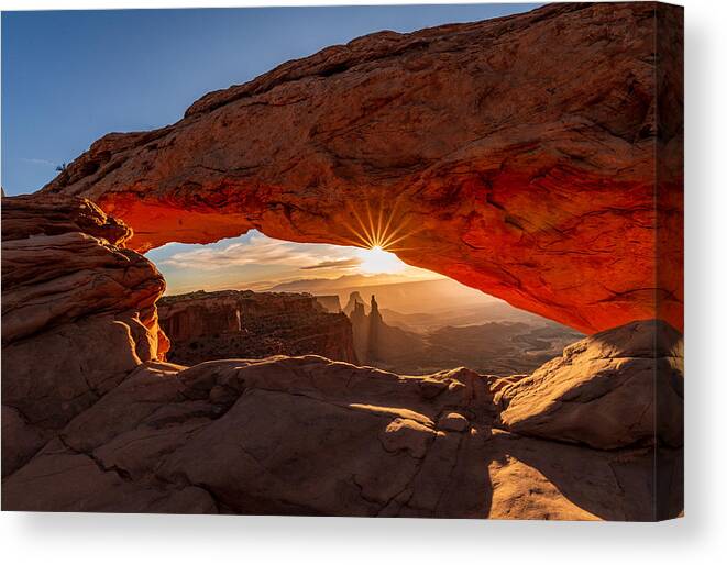 Sunrise Canvas Print featuring the photograph Window Of Light by Ariel Ling