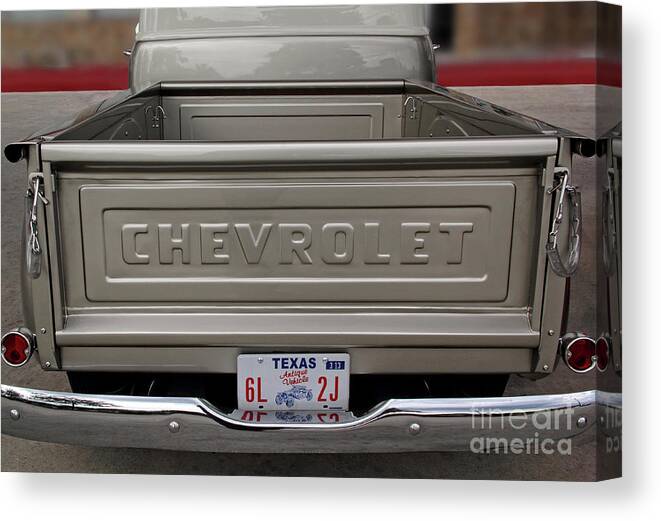 Classic Vehicles Canvas Print featuring the photograph 1954 Chevrolet 3100 Half-Ton Pickup by Earl Johnson