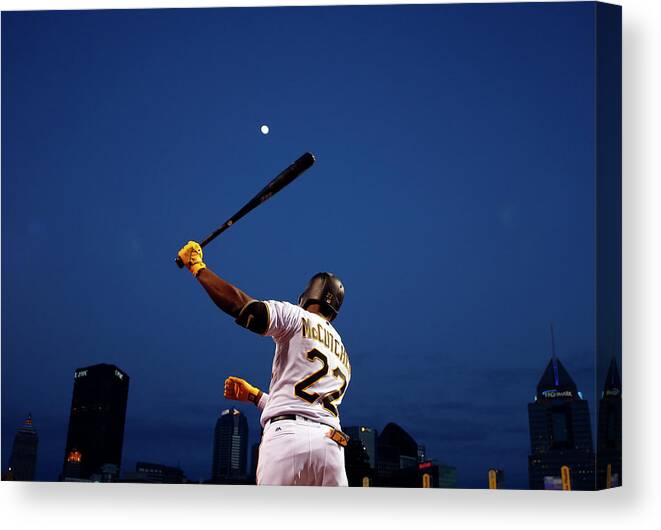 Andrew Mccutchen Canvas Print featuring the photograph Andrew Mccutchen by Justin K. Aller