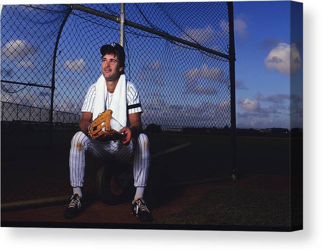 1980-1989 Canvas Print featuring the photograph Don Mattingly by Ronald C. Modra/sports Imagery