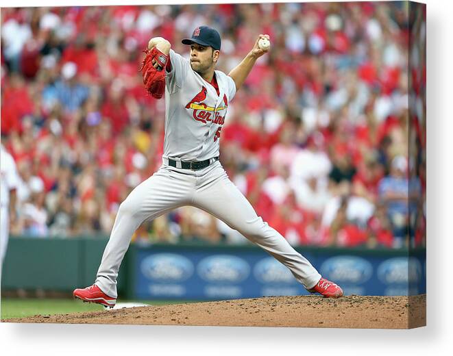 Great American Ball Park Canvas Print featuring the photograph Jaime Garcia by Andy Lyons