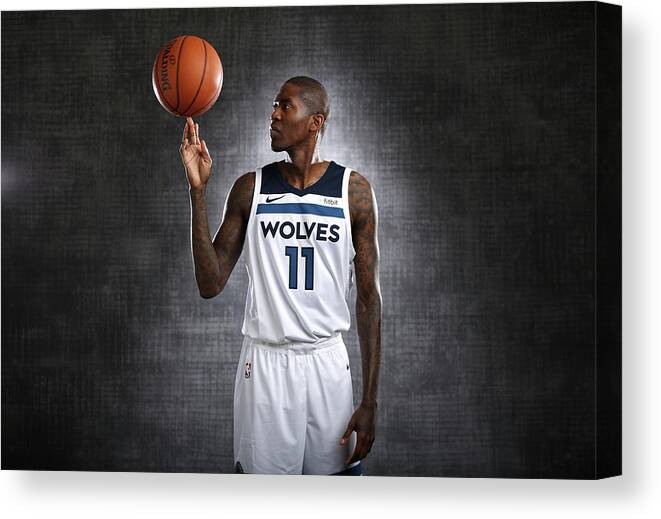Media Day Canvas Print featuring the photograph Jamal Crawford by David Sherman