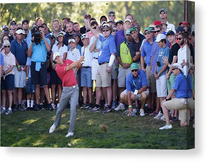 The Barclays Golf Tournament Canvas Print featuring the photograph The Barclays - Round Two by Ross Kinnaird