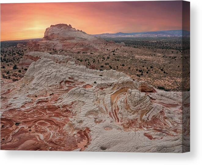 Arizona Canvas Print featuring the photograph White Pocket #1 by Steve Berkley