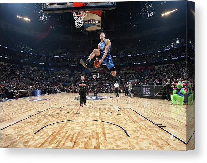 Event Canvas Print featuring the photograph Aaron Gordon by Nathaniel S. Butler