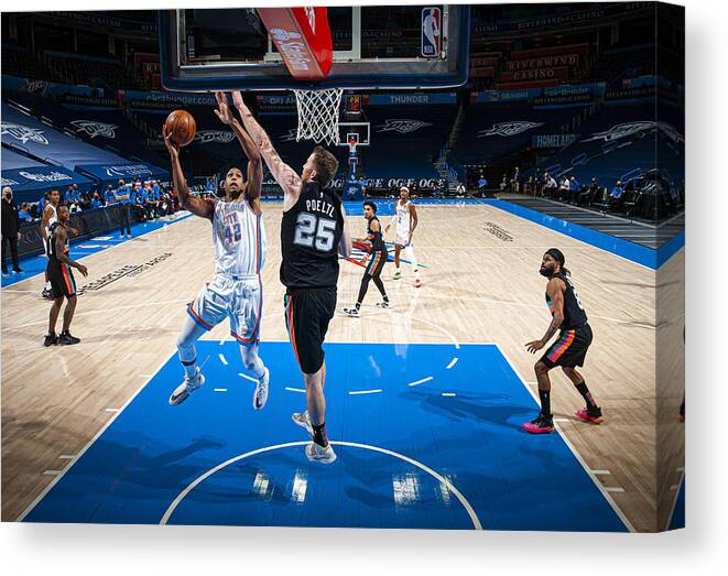 Al Horford Canvas Print featuring the photograph Al Horford #2 by Zach Beeker