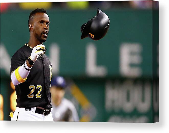 People Canvas Print featuring the photograph Andrew Mccutchen #2 by Jared Wickerham