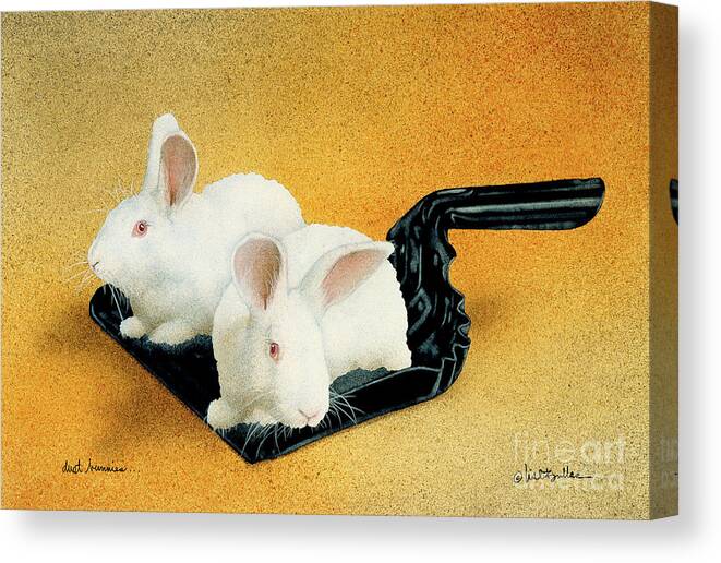 Will Bullas Canvas Print featuring the painting Dust Bunnies... #2 by Will Bullas