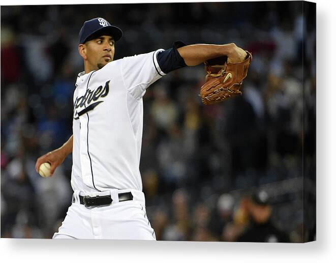 California Canvas Print featuring the photograph Tyson Ross by Denis Poroy