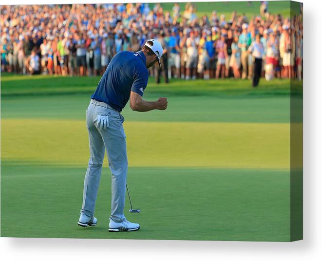 People Canvas Print featuring the photograph U.S. Open - Final Round #2 by Rob Carr