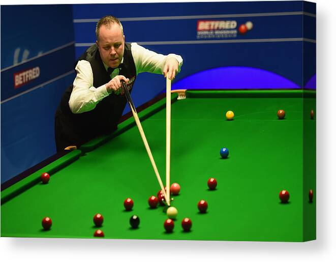 Three Quarter Length Canvas Print featuring the photograph World Snooker Championship - Day 11 #2 by Laurence Griffiths