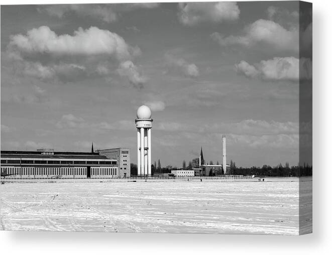 Architecture Canvas Print featuring the photograph Berlin, Tempeholf #3 by Eleni Kouri