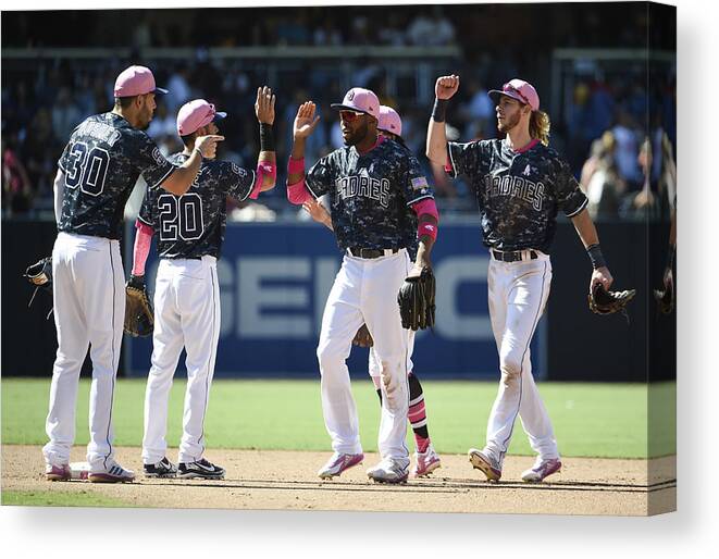 American League Baseball Canvas Print featuring the photograph Clayton Richard #3 by Denis Poroy