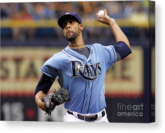 David Price Canvas Print featuring the photograph David Price by Brian Blanco