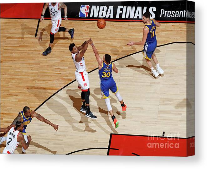 Kyle Lowry Canvas Print featuring the photograph Kyle Lowry #3 by Mark Blinch
