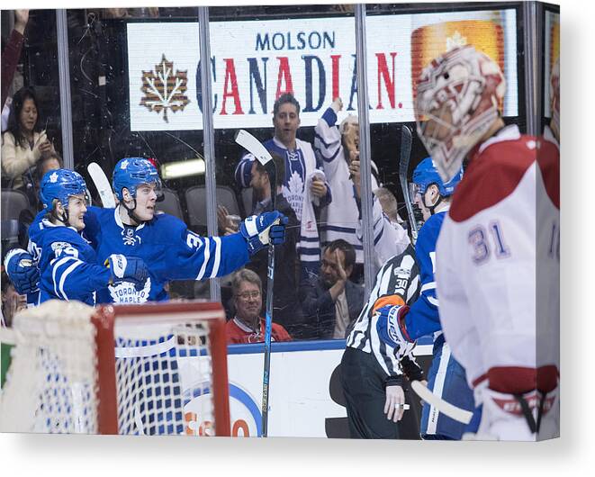 Carey Price Canvas Print featuring the photograph NHL: FEB 25 Canadiens at Maple Leafs #3 by Icon Sportswire