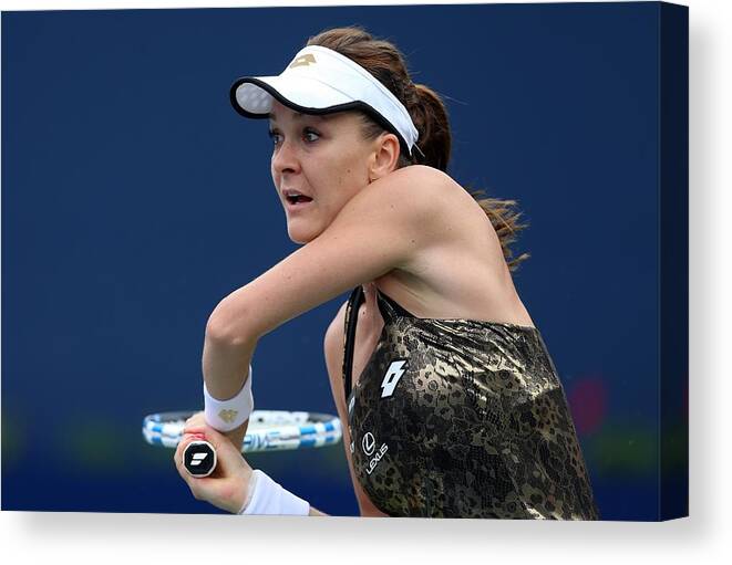 Tennis Canvas Print featuring the photograph Rogers Cup Toronto - Day 5 #3 by Vaughn Ridley